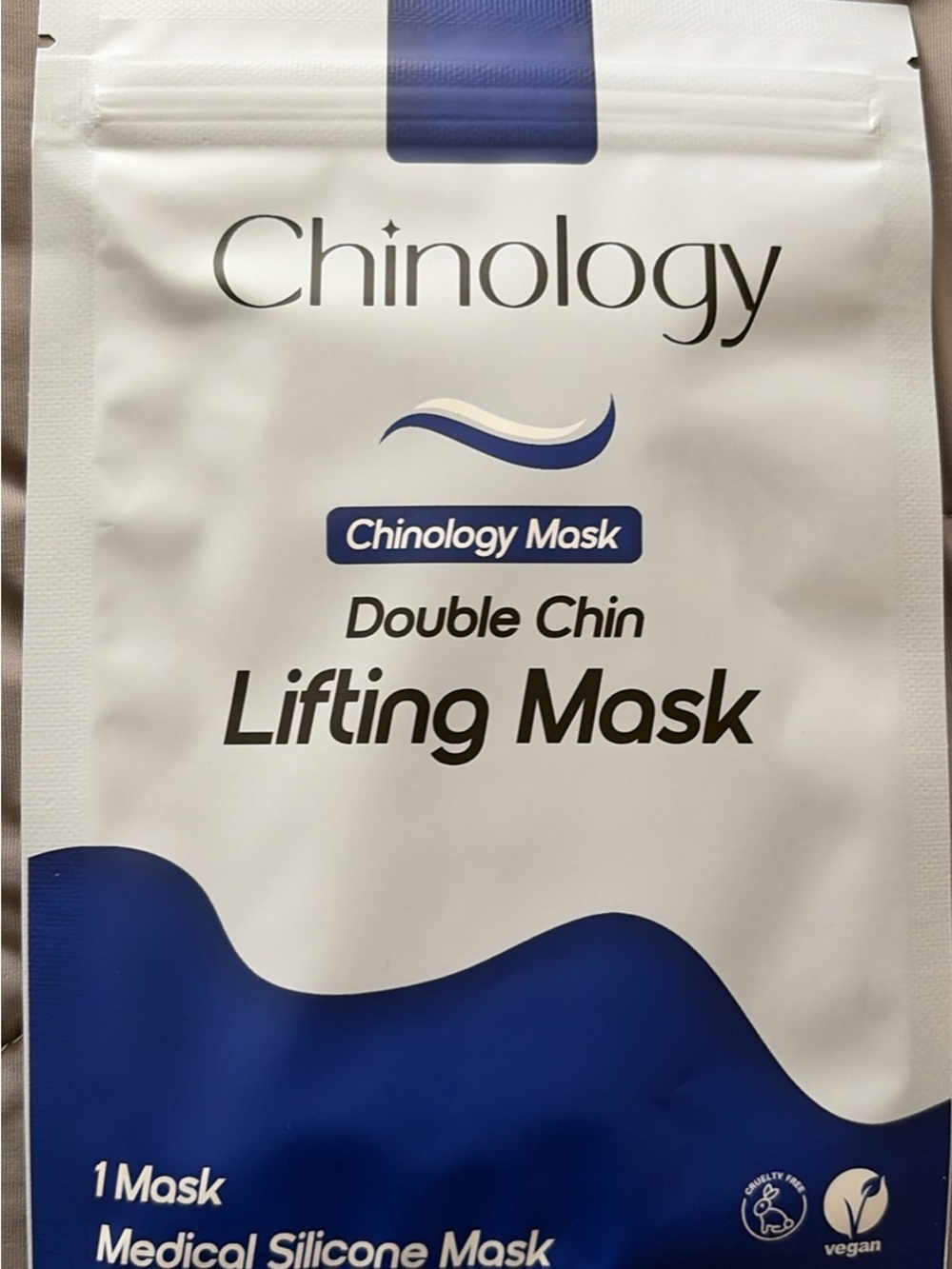 Chinology Double Chin Lifting Mask - White & Blue